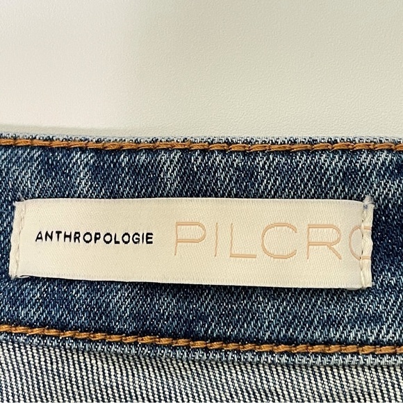 Anthropologie Pilcro High Rise Cigarette Slim Straight Released Hem Jean 26 - Picture 13 of 15